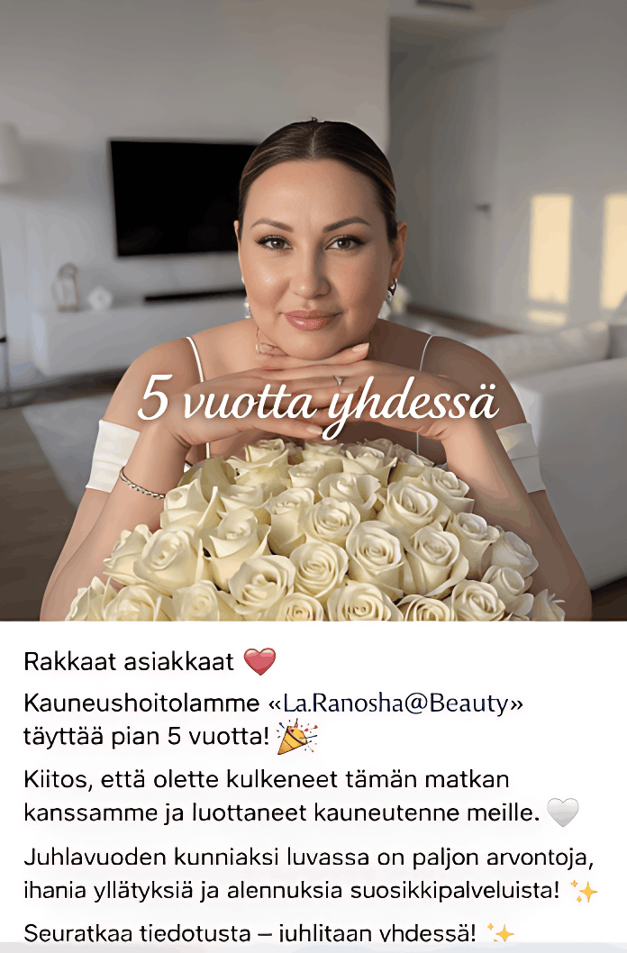 5 vuotta La.Ranosha Beauty